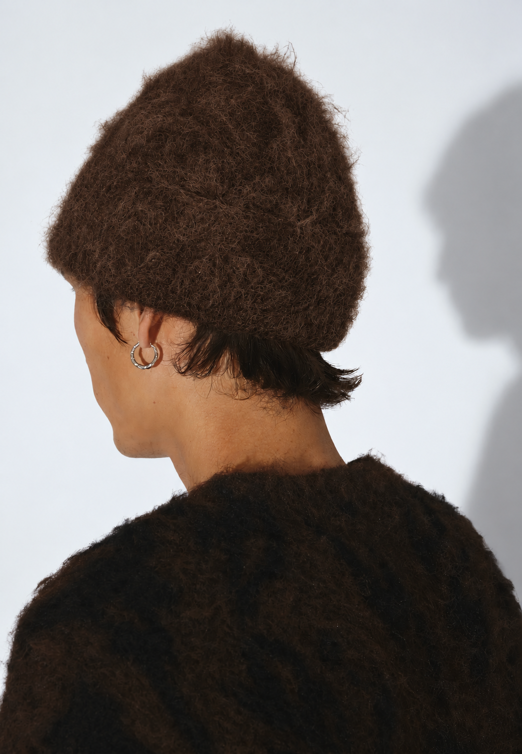 BERRETTO IN LANA MERINO MARRONE