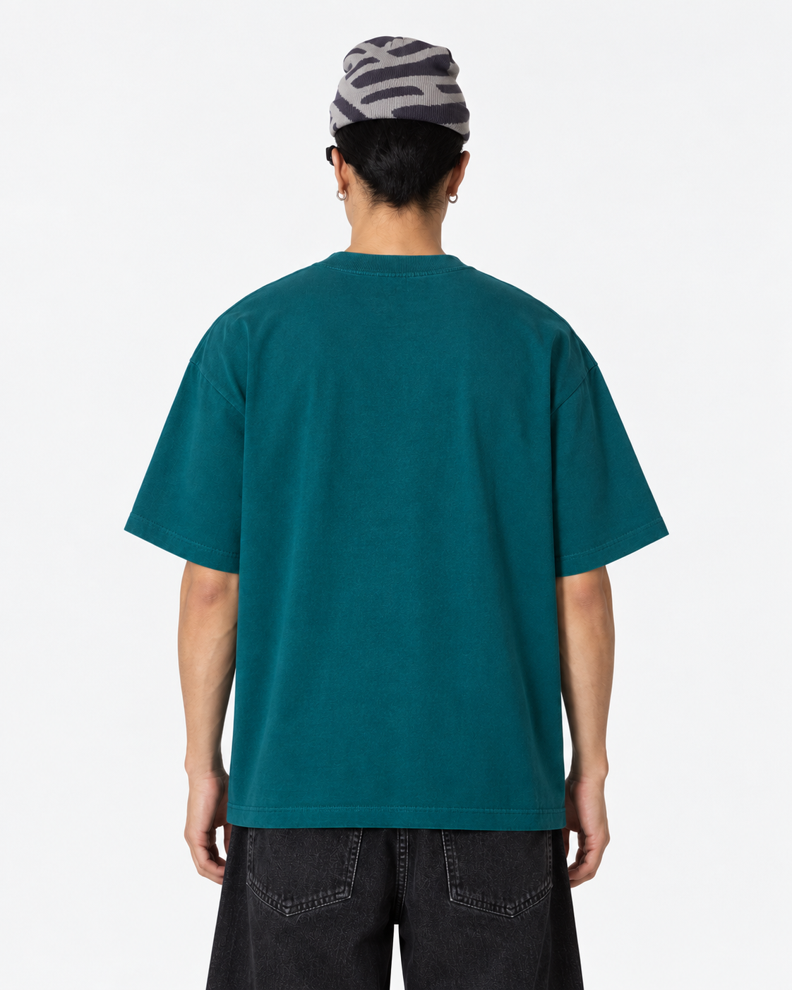 T-SHIRT RELAXED FIT IN COTONE VERDE