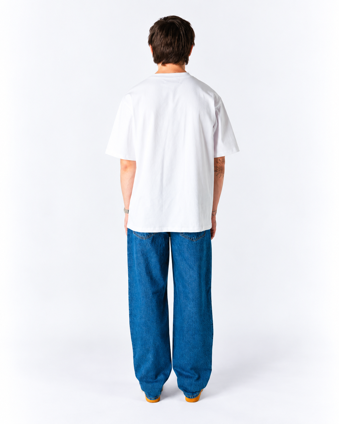 T-SHIRT CASUAL FIT IN COTONE BIANCO