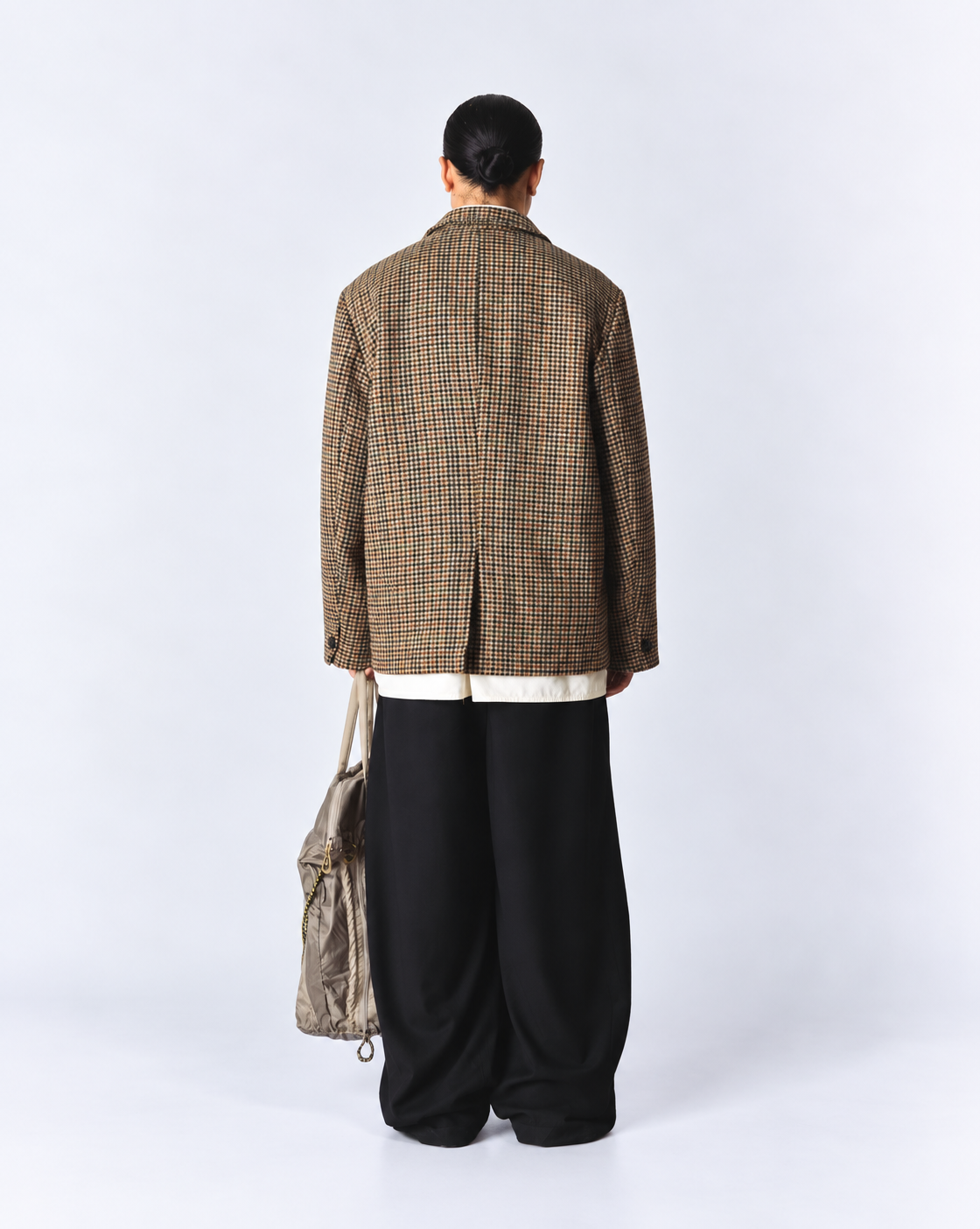 BLAZER OVERSIZED FIT MARRONE E VERDE