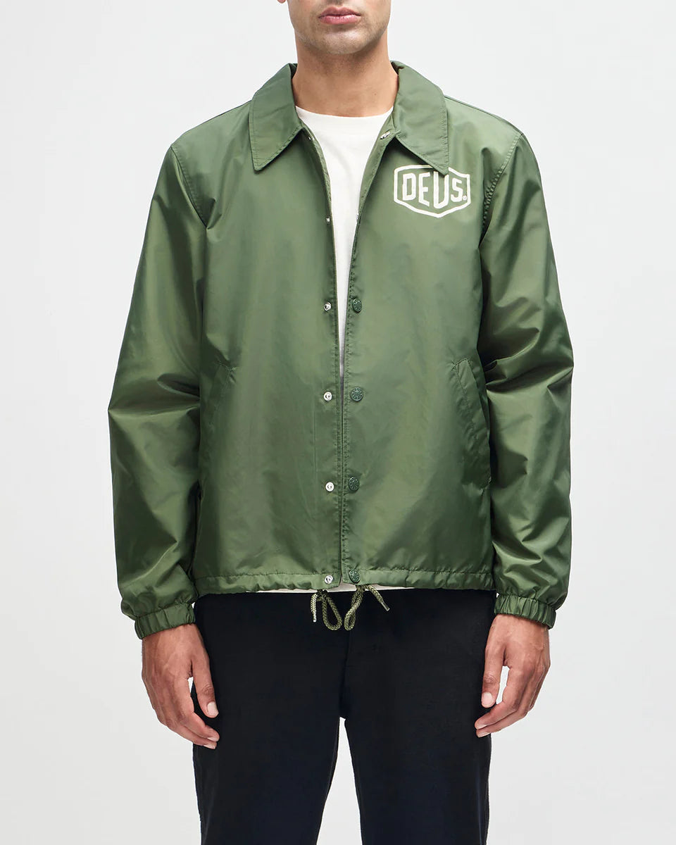 GIACCA LEGGERA CLASSICA IN NYLON VERDE PINO