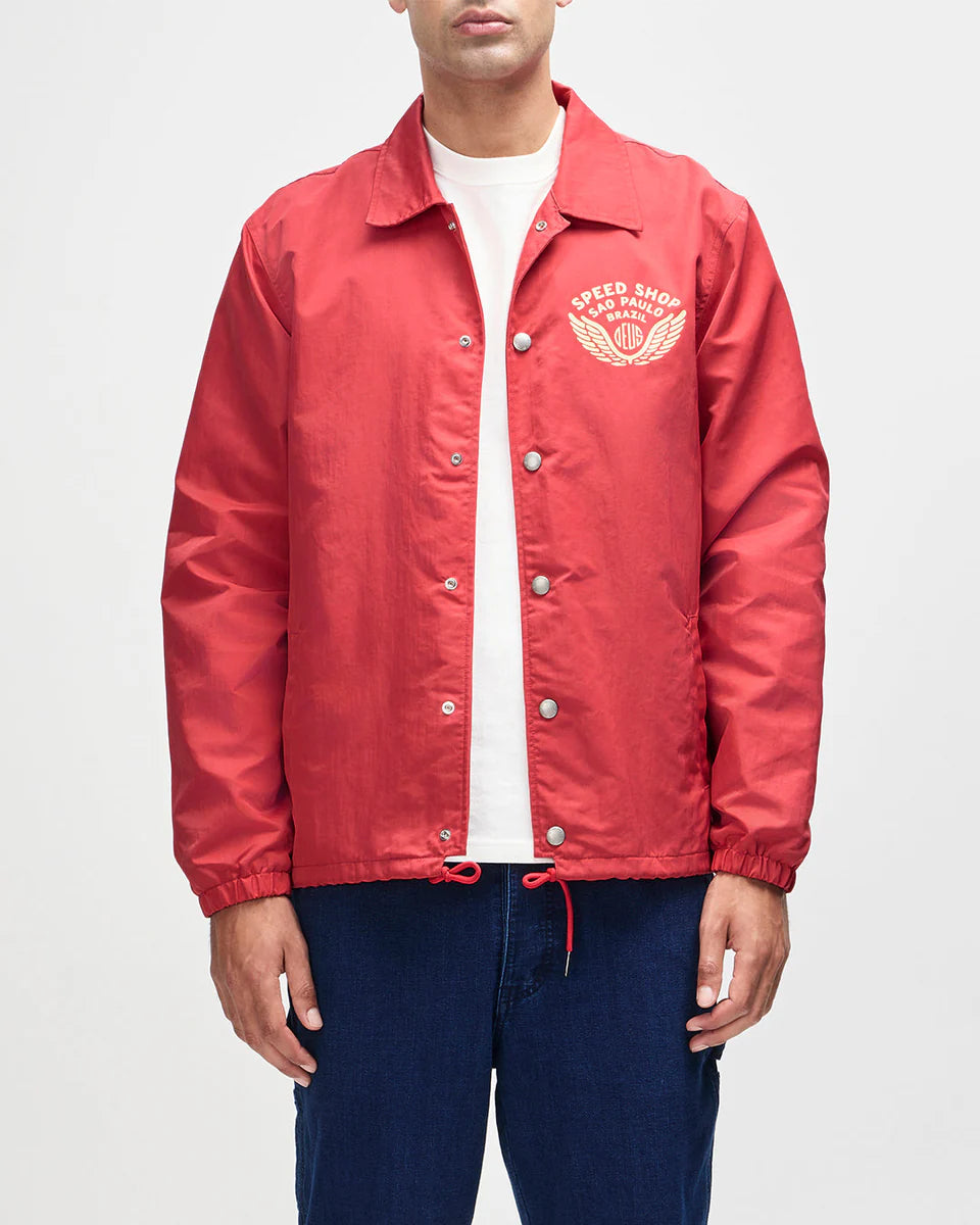 GIACCA LEGGERA IN NYLON RICICLATO ROSSO MELONE