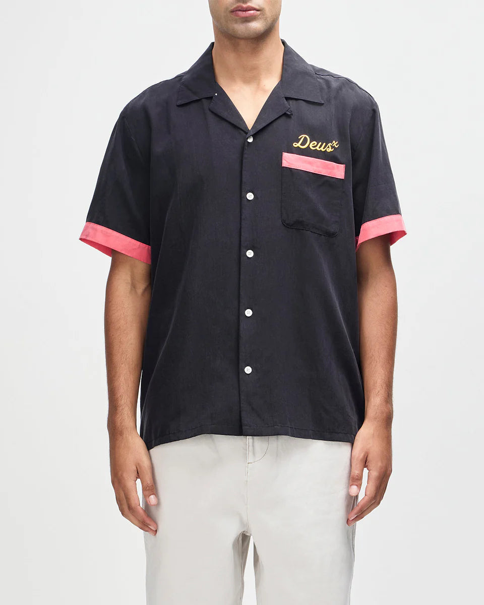 CAMICIA ESTIVA LEGGERA IN FIBRA DI LEGNO NERA