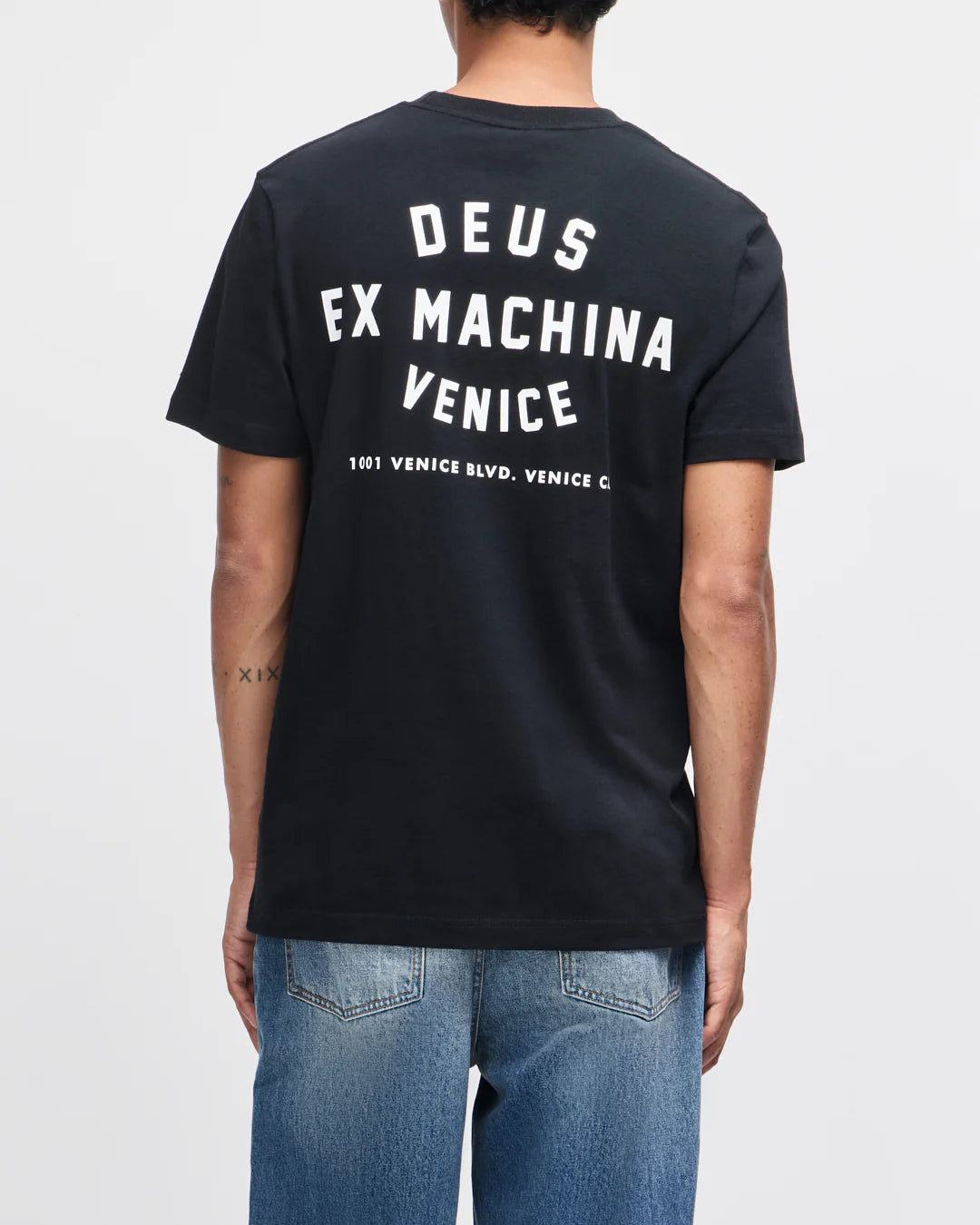T-SHIRT REGULAR FIT IN COTONE NERO