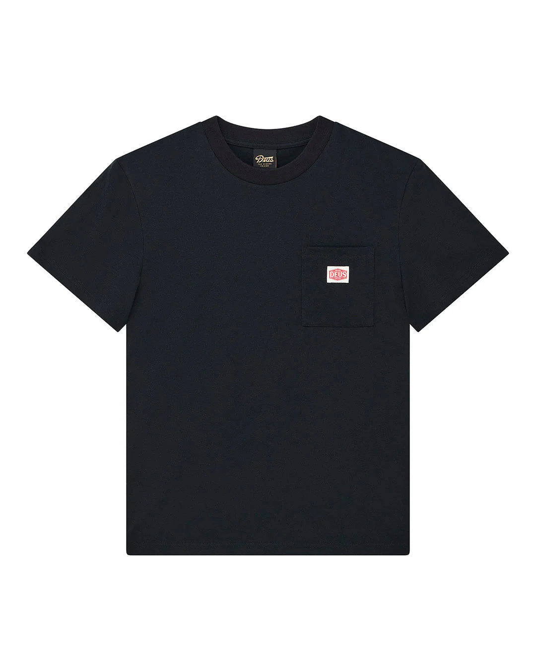 T-SHIRT CON TASCHINO IN COTONE NERO