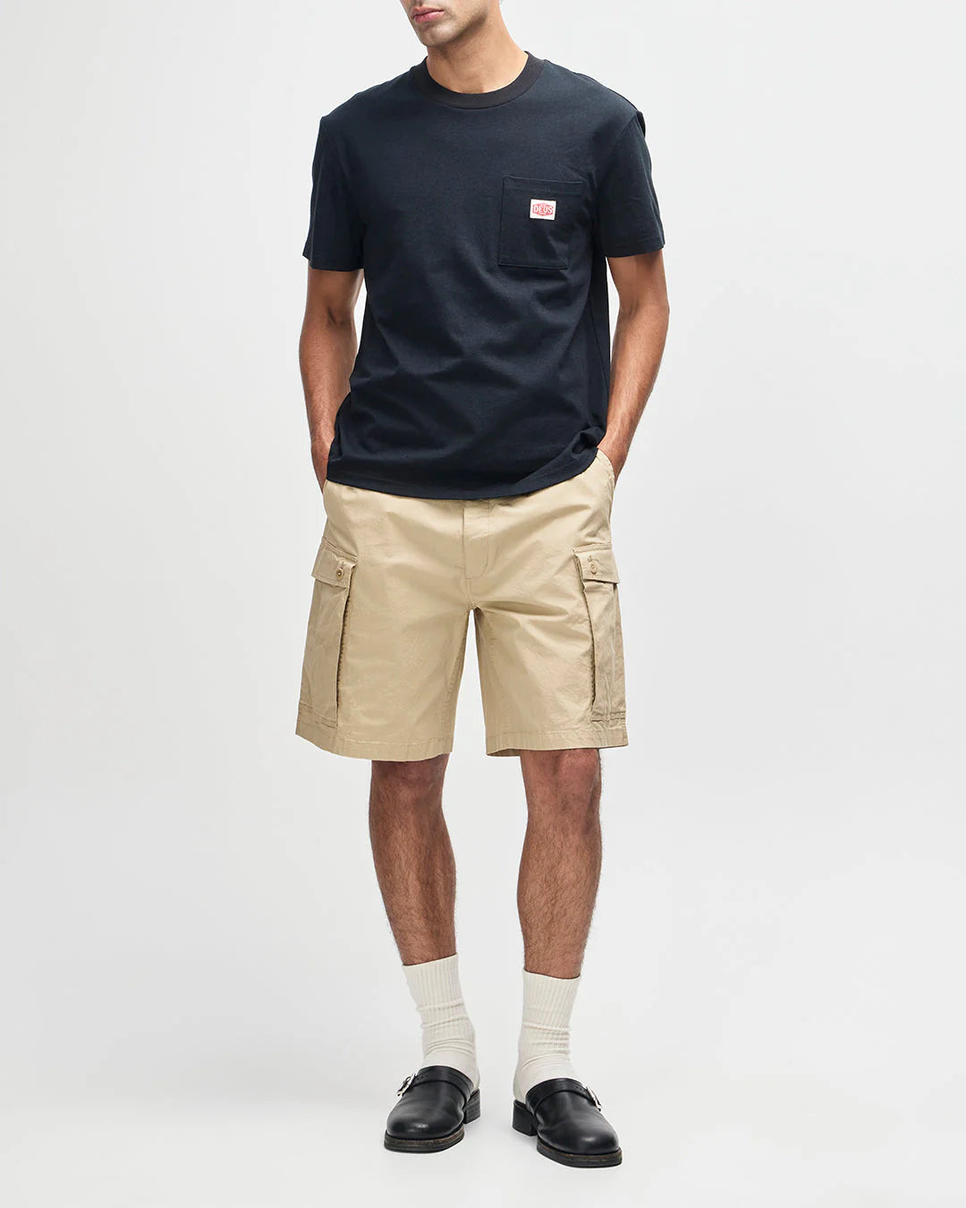T-SHIRT CON TASCHINO IN COTONE NERO