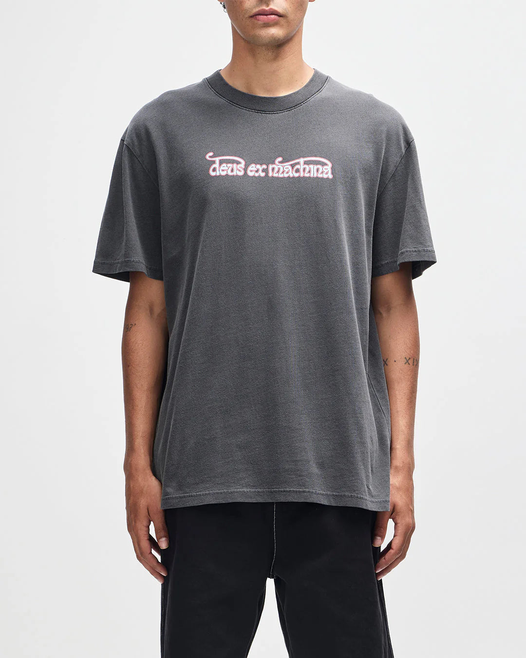 T-SHIRT VIRTUAL INSANITY IN COTONE GRIGIO ANTRACITE