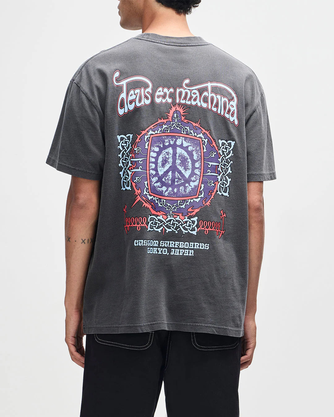 T-SHIRT VIRTUAL INSANITY IN COTONE GRIGIO ANTRACITE