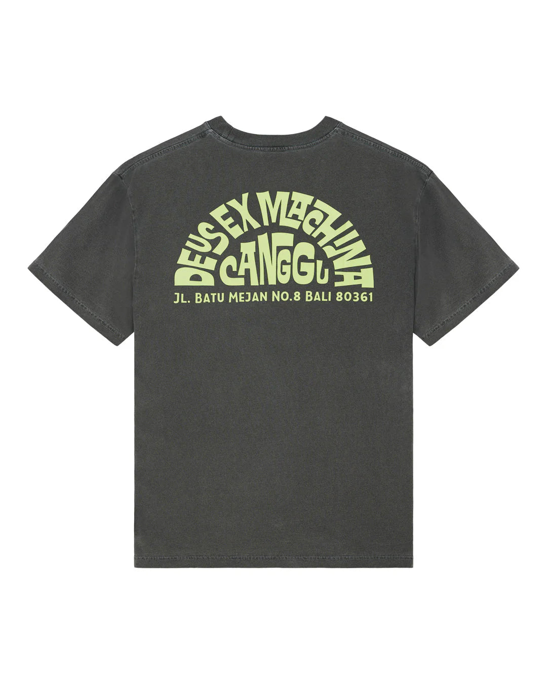 T-SHIRT CANGGU IN COTONE GRIGIO ANTRACITE