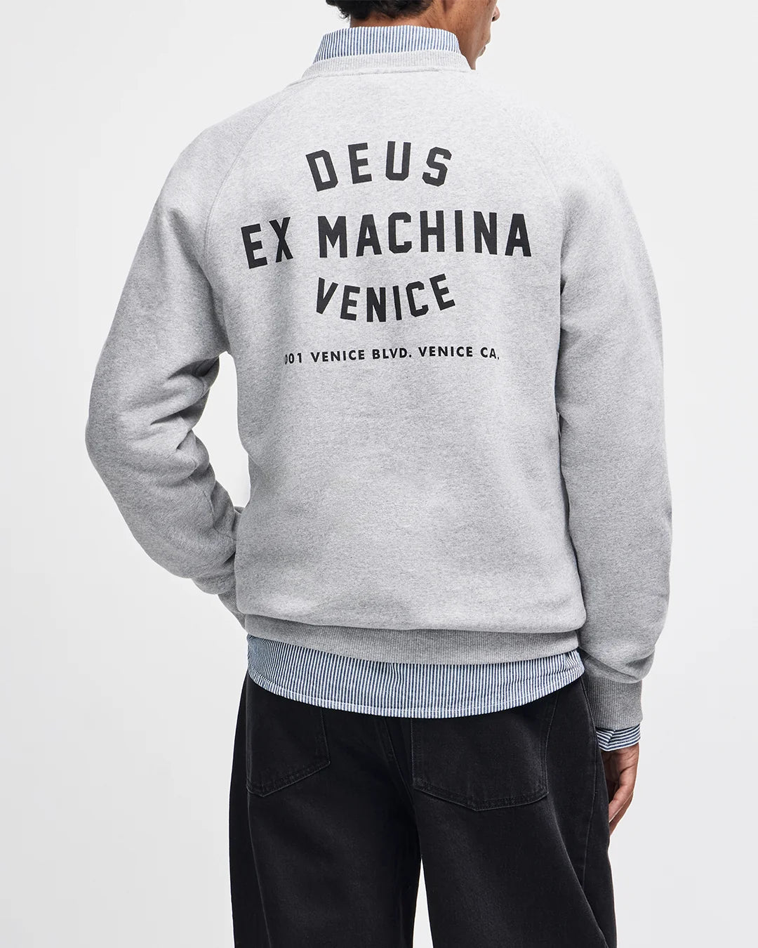 FELPA GIROCOLLO IN COTONE GRIGIO
