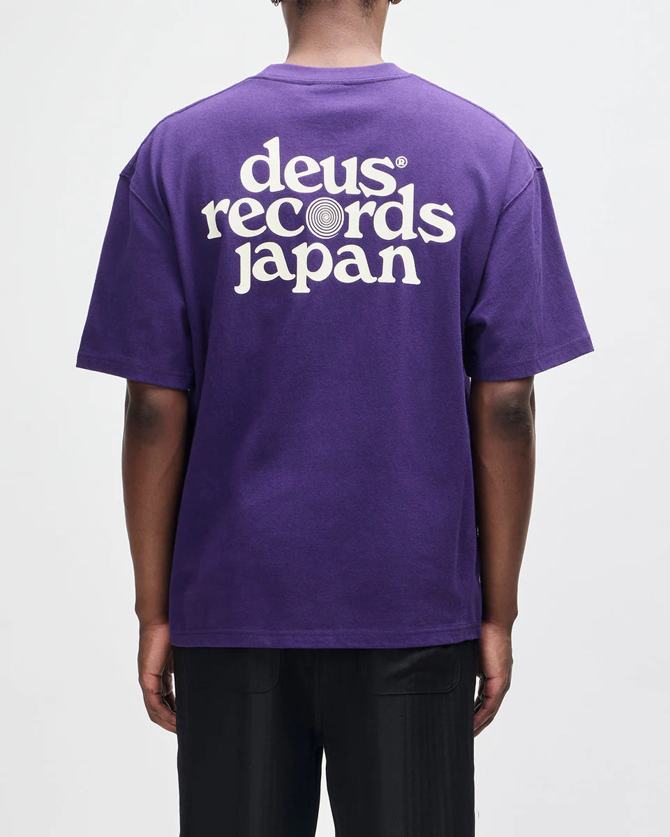 T-SHIRT CON STAMPE VIOLA