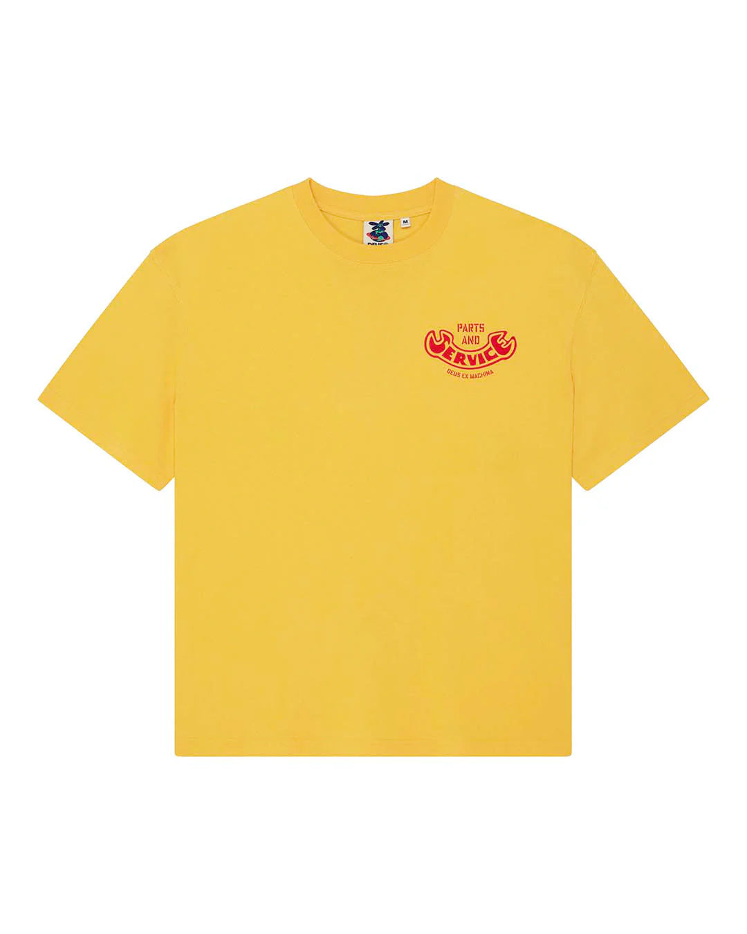 T-SHIRT SQUADRATA GIALLA