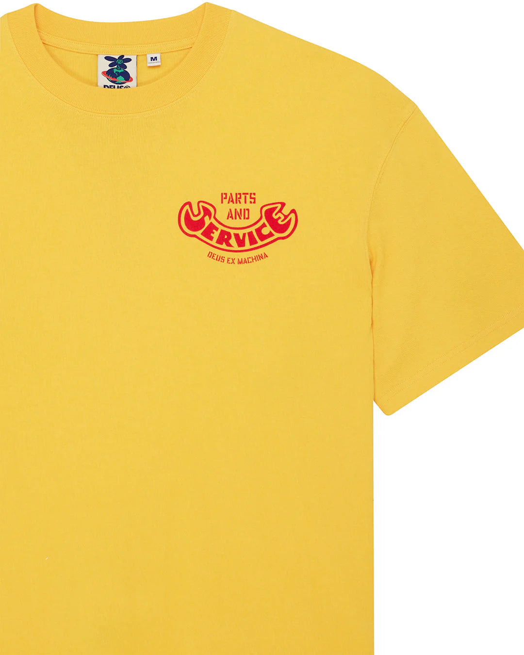 T-SHIRT SQUADRATA GIALLA