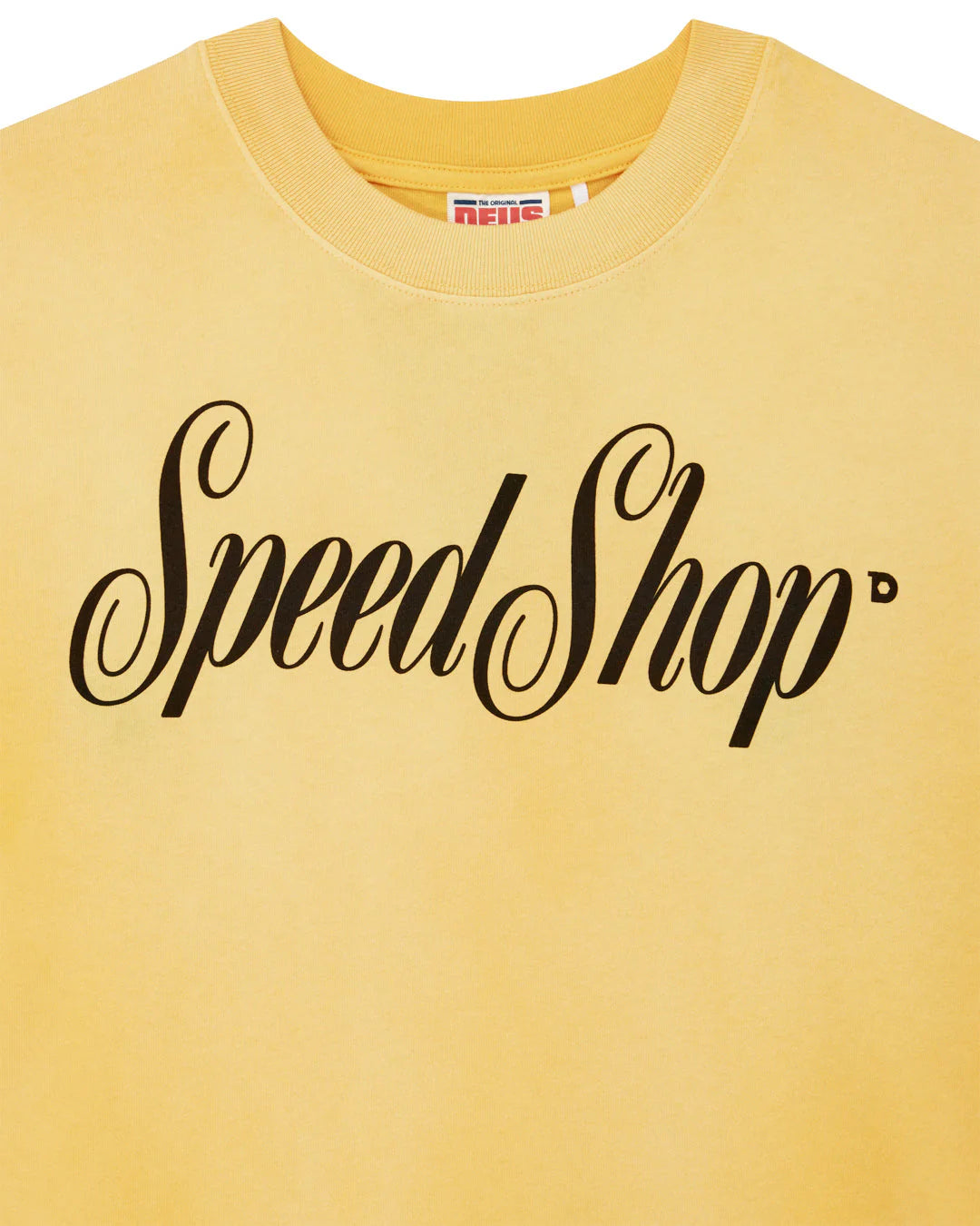 T-SHIRT AMPIA CON EFFETTO USURATO GIALLA