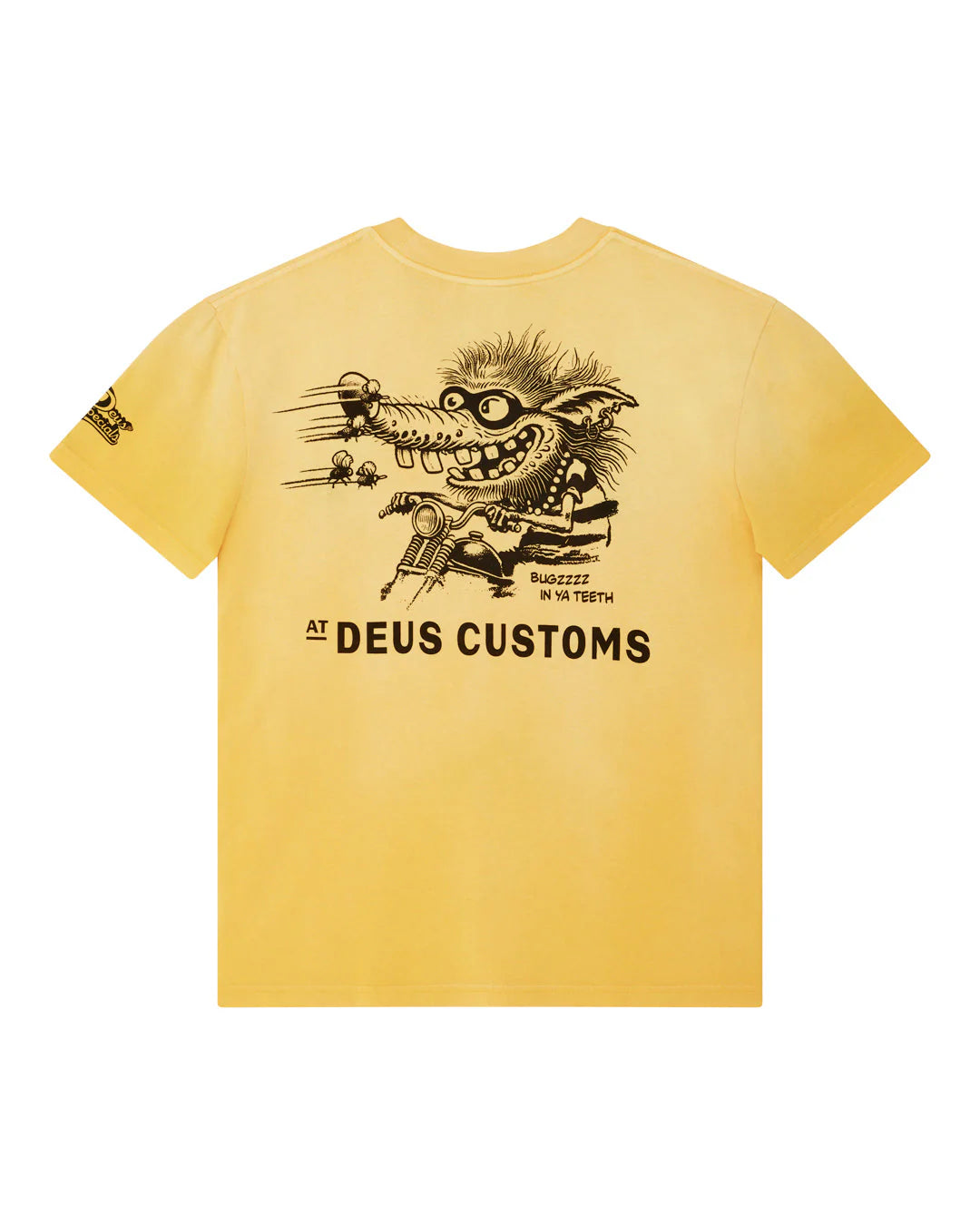 T-SHIRT AMPIA CON EFFETTO USURATO GIALLA