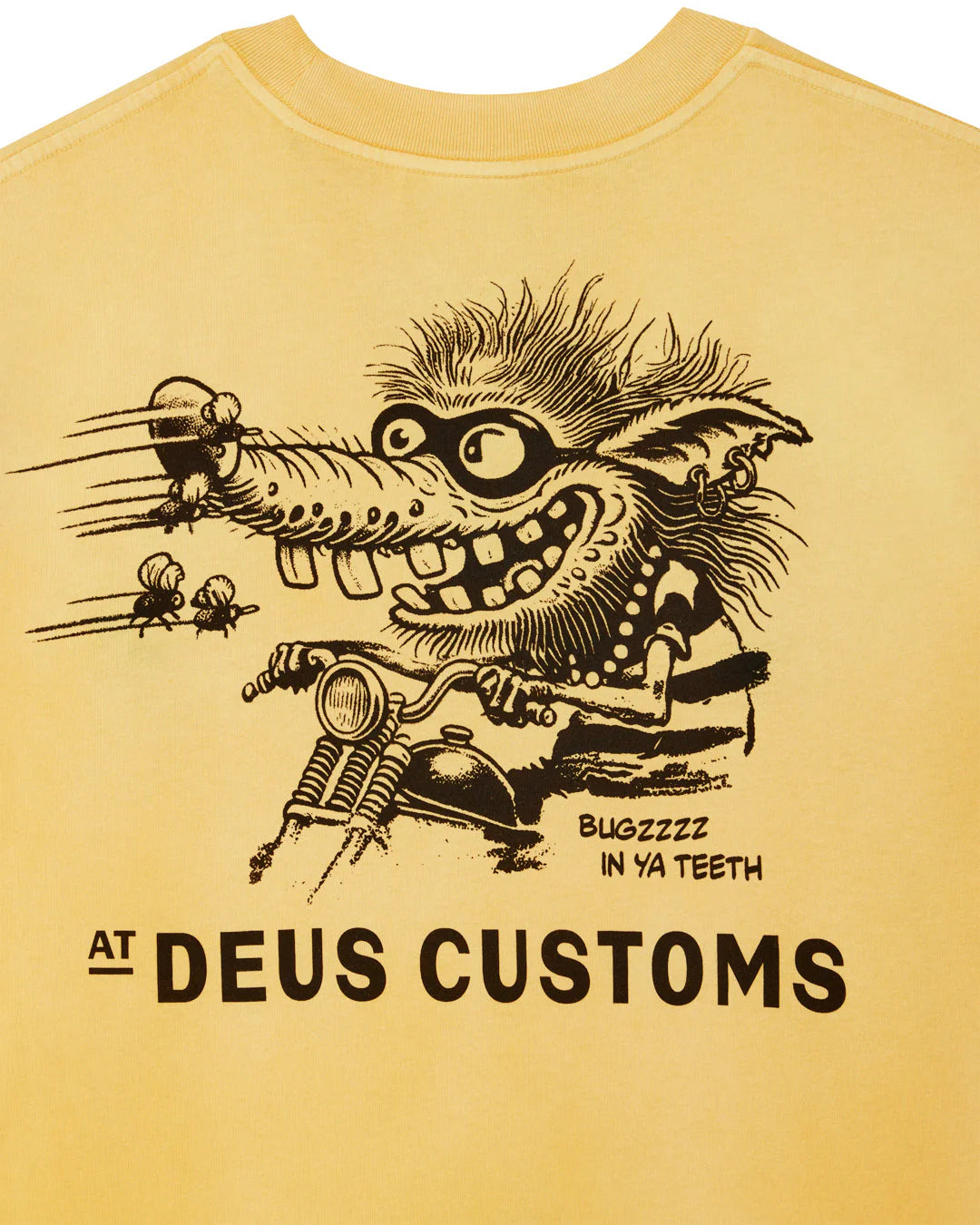 T-SHIRT AMPIA CON EFFETTO USURATO GIALLA
