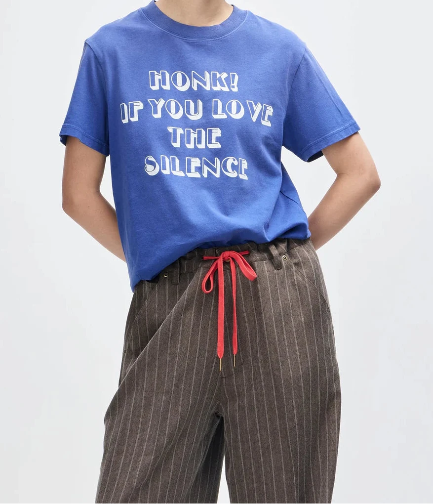 T-SHIRT IN COTONE RICICLATO PESANTE BLU
