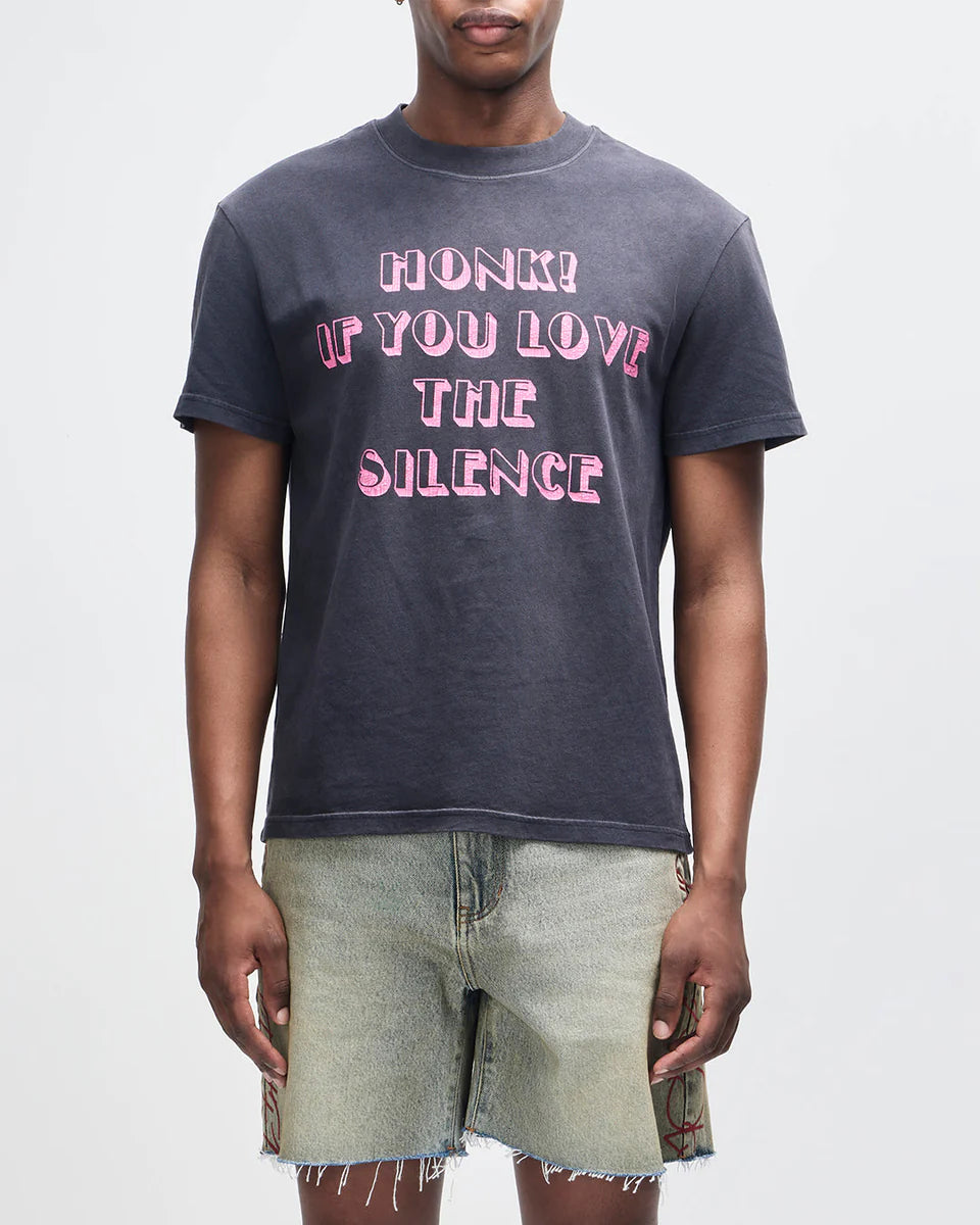 T-SHIRT IN COTONE RICICLATO PESANTE NERO
