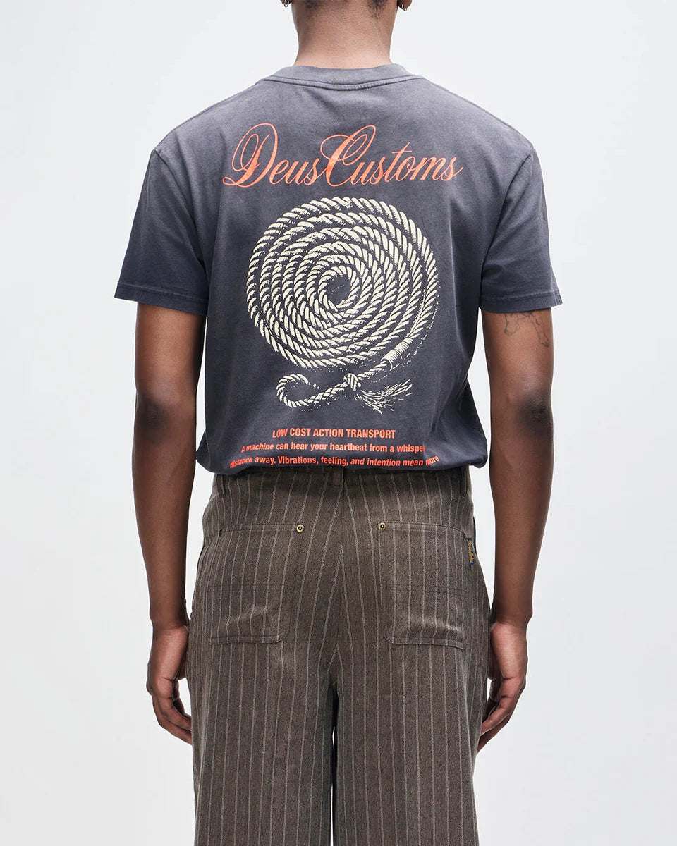 T-SHIRT IN COTONE RICICLATO PESANTE NERO