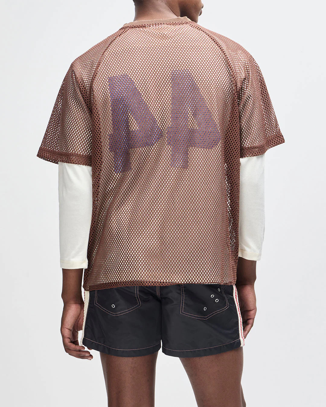 MAGLIA DA MOTO IN TESSUTO TRAFORATO MARRONE