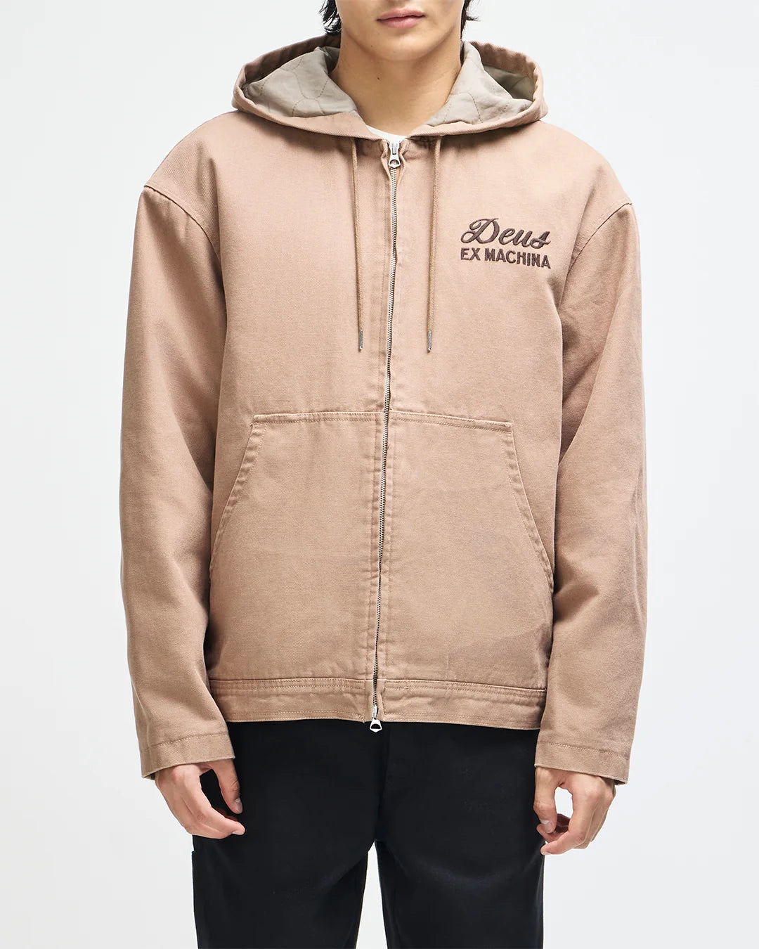 GIACCA CON CAPPUCCIO IN COTONE CANVAS