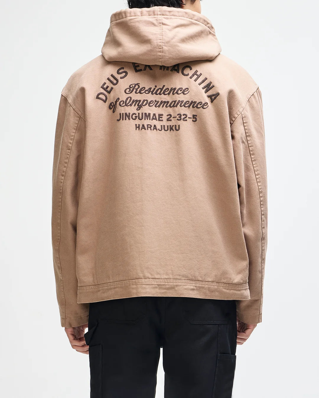 GIACCA CON CAPPUCCIO IN COTONE CANVAS
