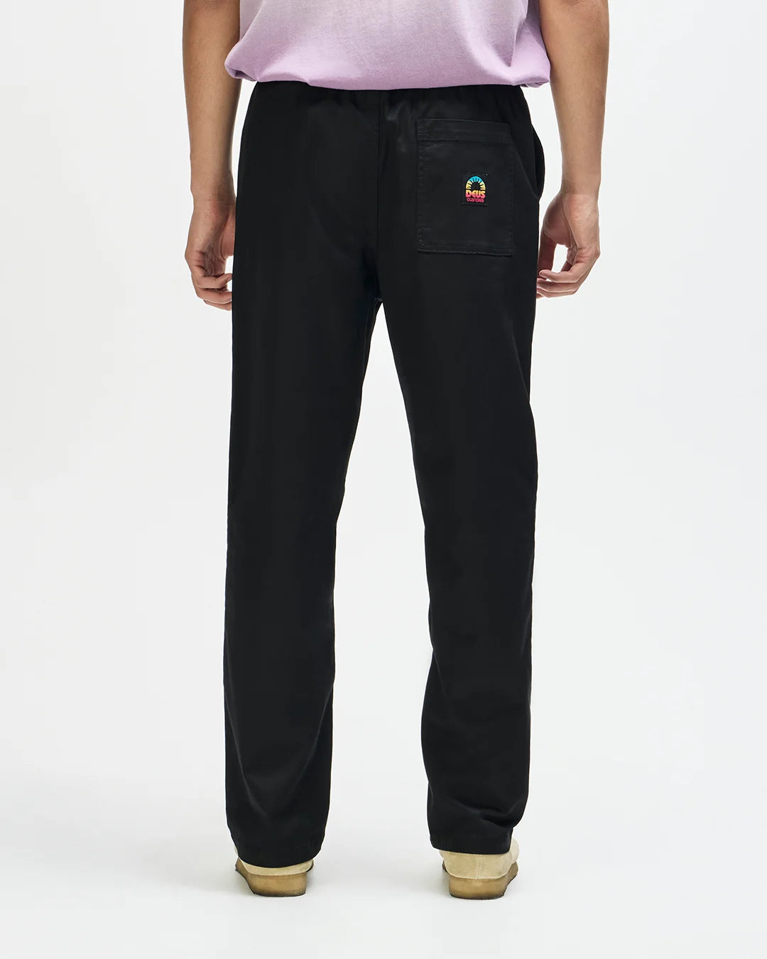 PANTALONI RELAXED FIT IN COTONE GRIGIO ANTRACITE