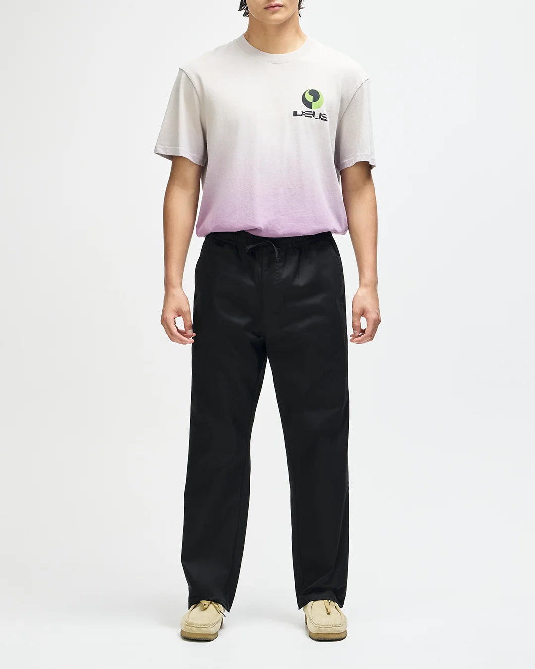 PANTALONI RELAXED FIT IN COTONE GRIGIO ANTRACITE