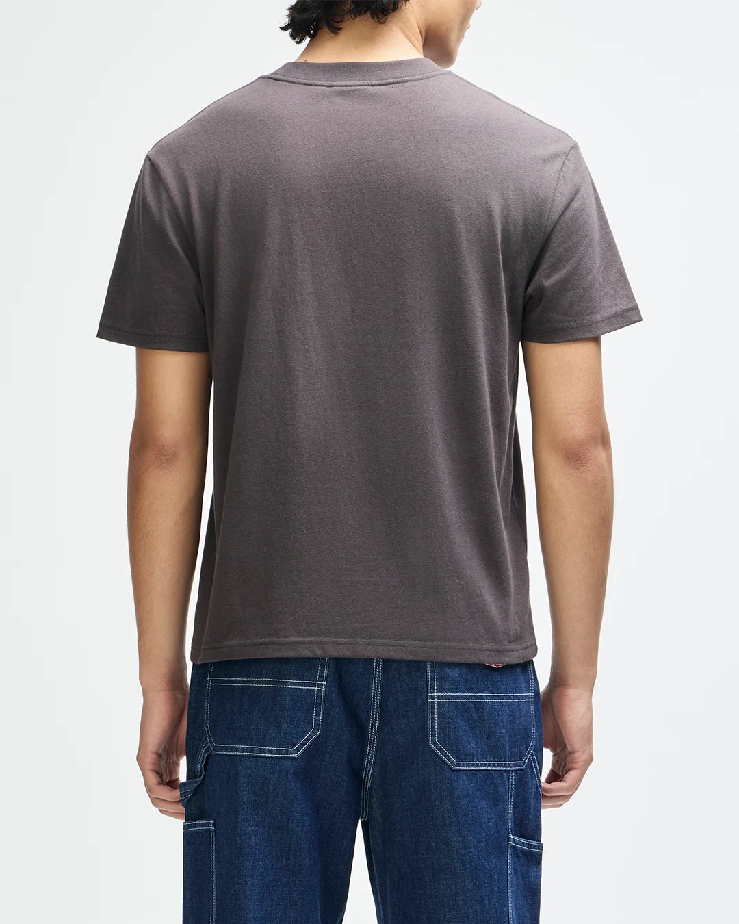T-SHIRT BOX FIT IN COTONE GRIGIO ANTRACITE