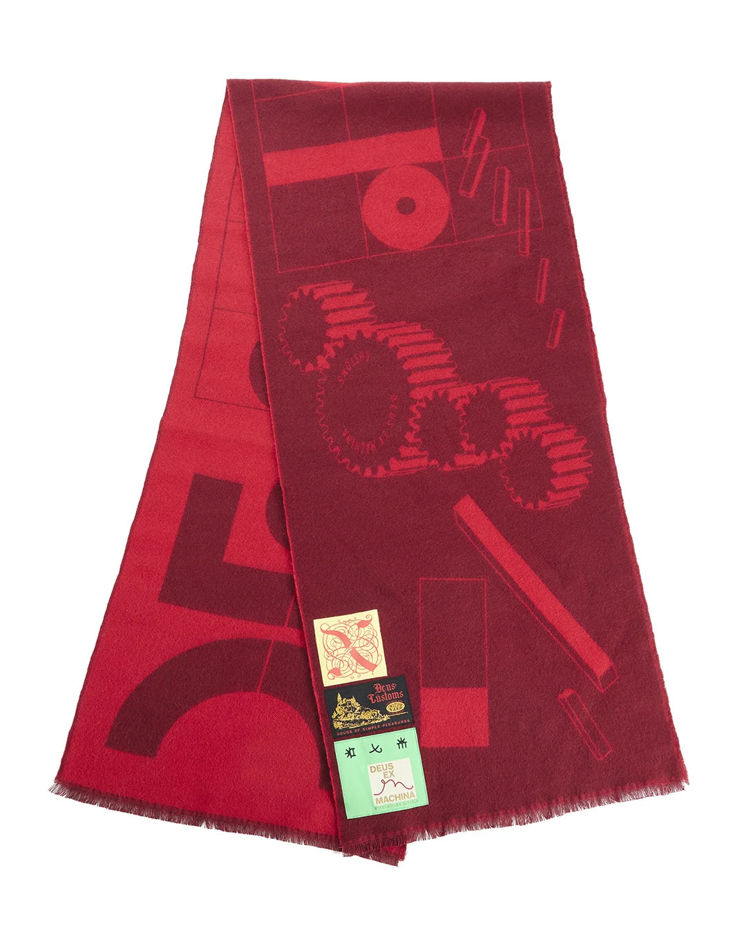 SCIARPA JACQUARD ROSSA