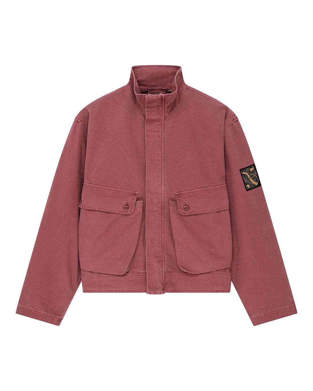 GIACCA OVERSIZED FIT IN COTONE ROSSO OVERDYED