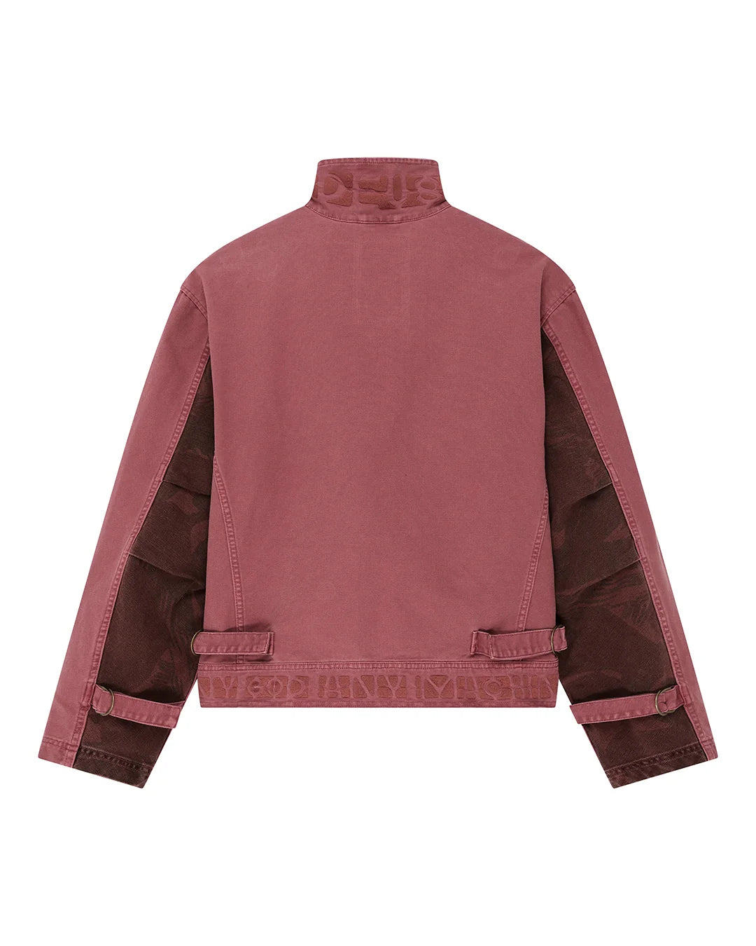 GIACCA OVERSIZED FIT IN COTONE ROSSO OVERDYED