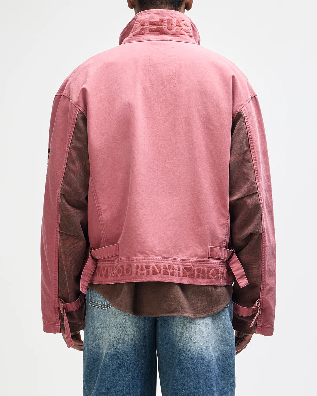 GIACCA OVERSIZED FIT IN COTONE ROSSO OVERDYED