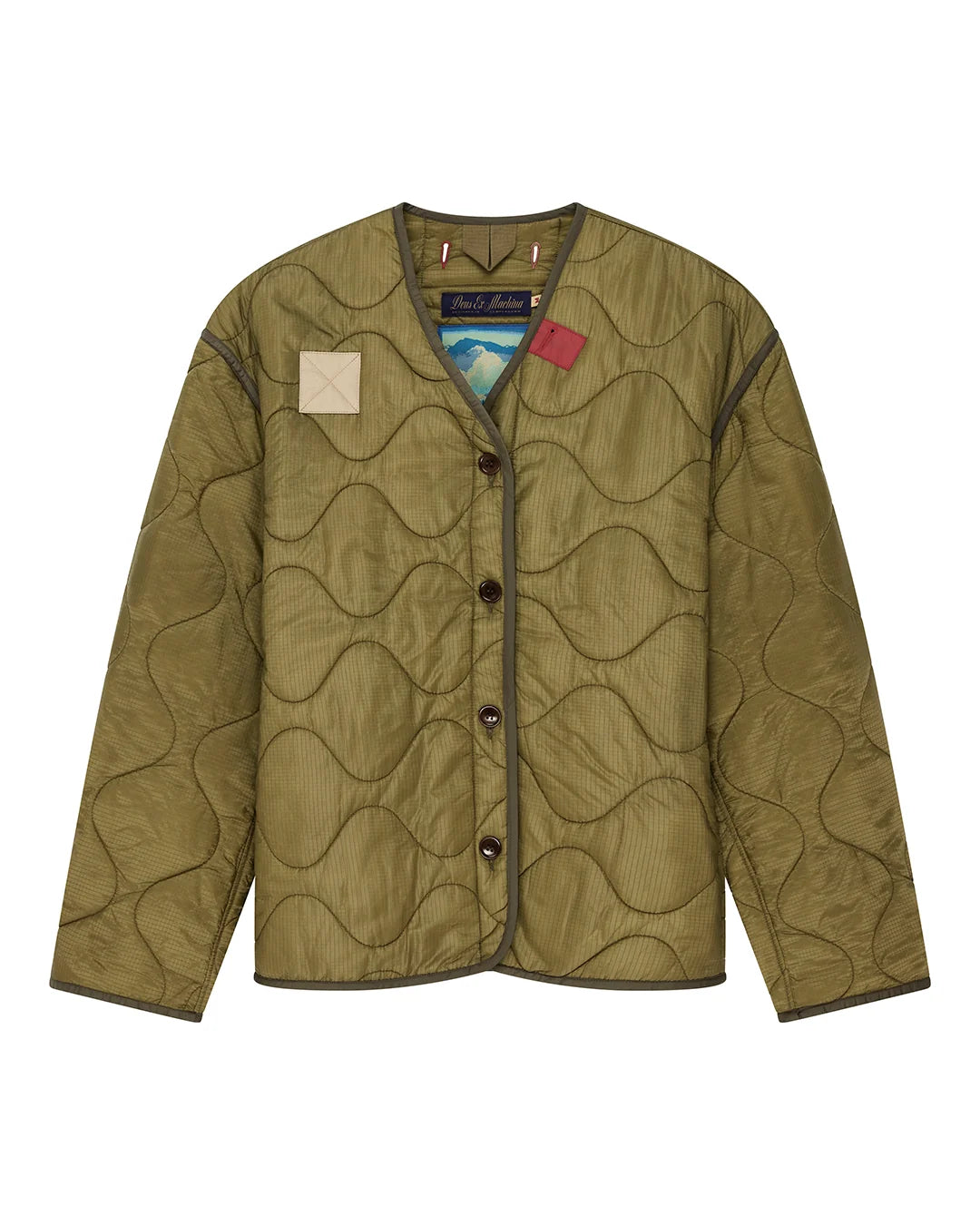 GIACCA LEGGERA OVERSIZED FIT VERDE OLIVA