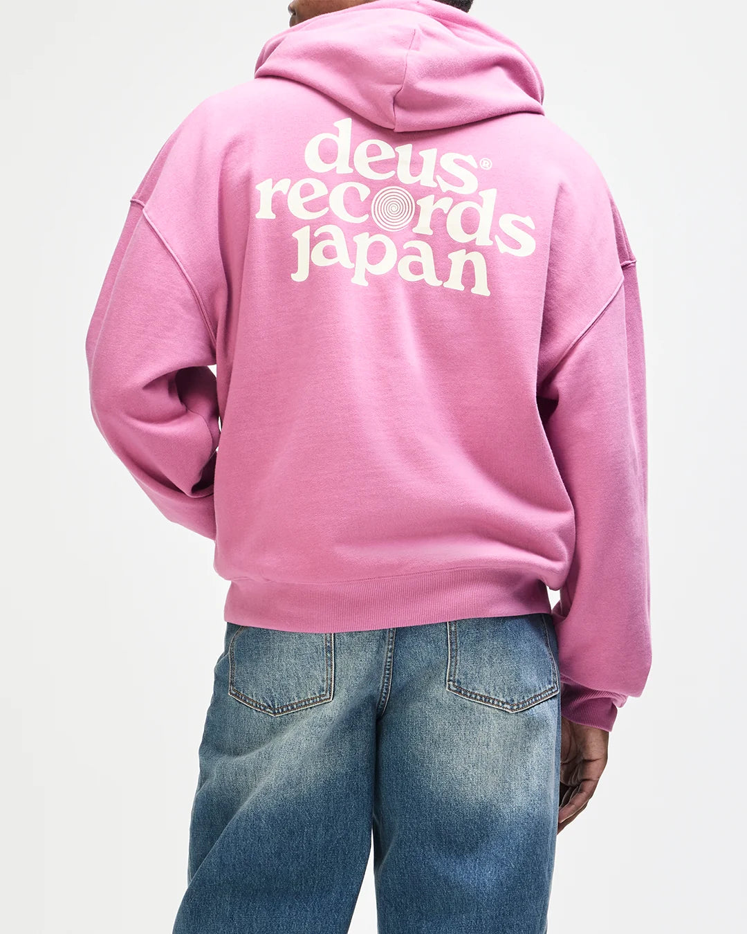 FELPA CON CAPPUCCIO IN COTONE ROSA