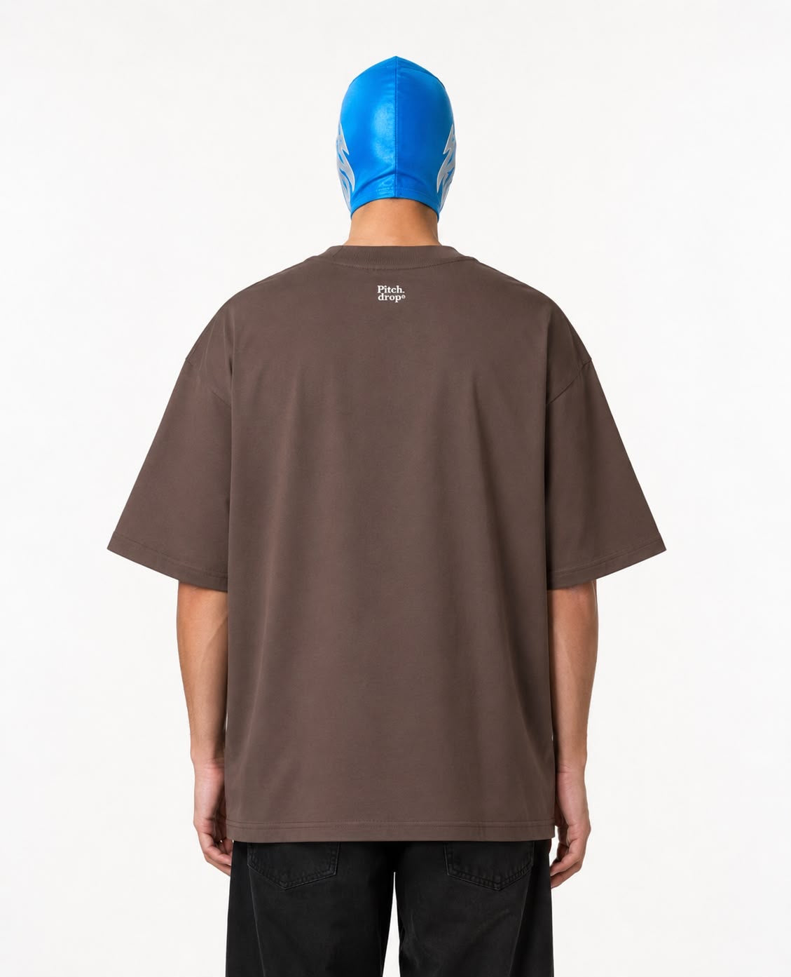 T-SHIRT BOX FIT IN COTONE MARRONE