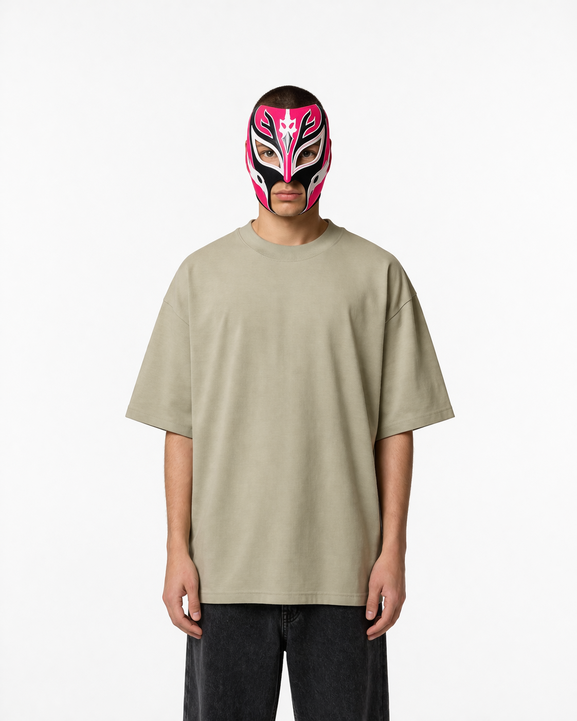 T-SHIRT BOX FIT IN COTONE KHAKI