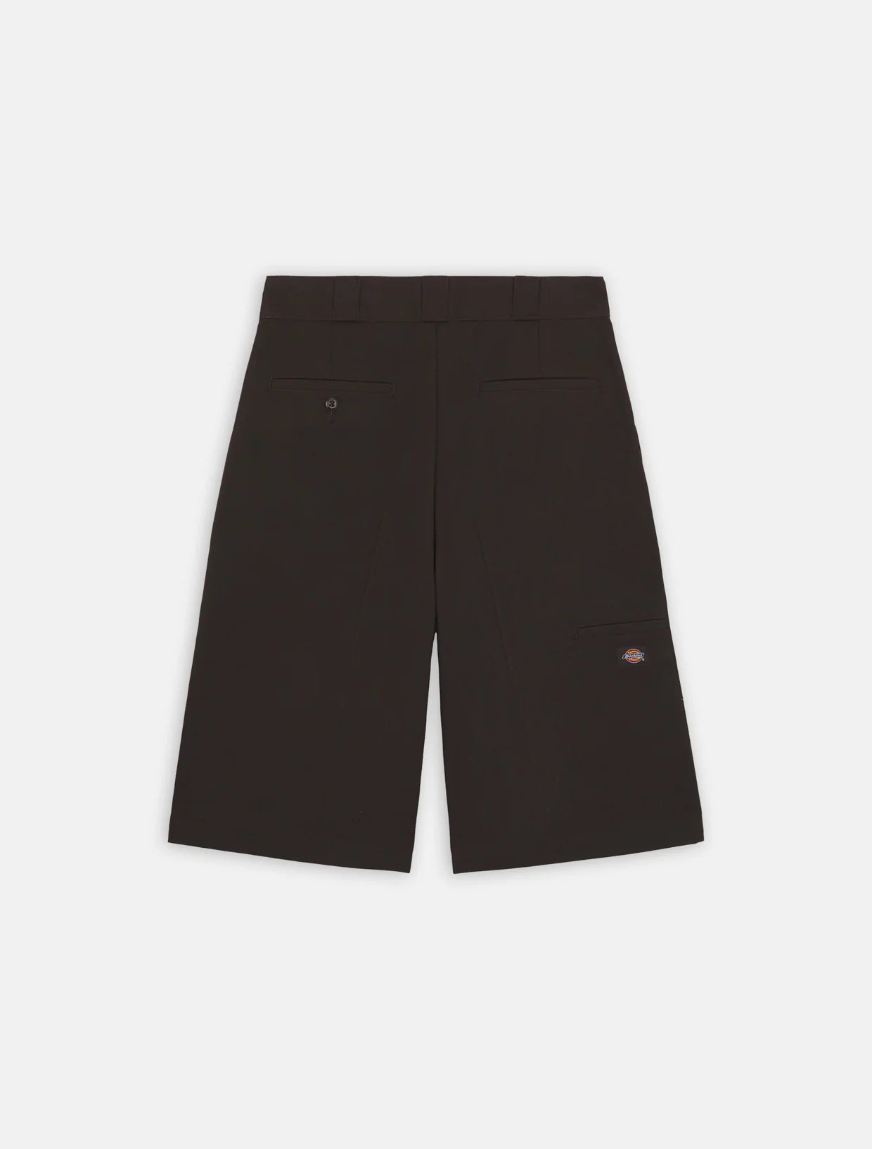 SHORTS IN COTONE TWILL MARRONE SCURO