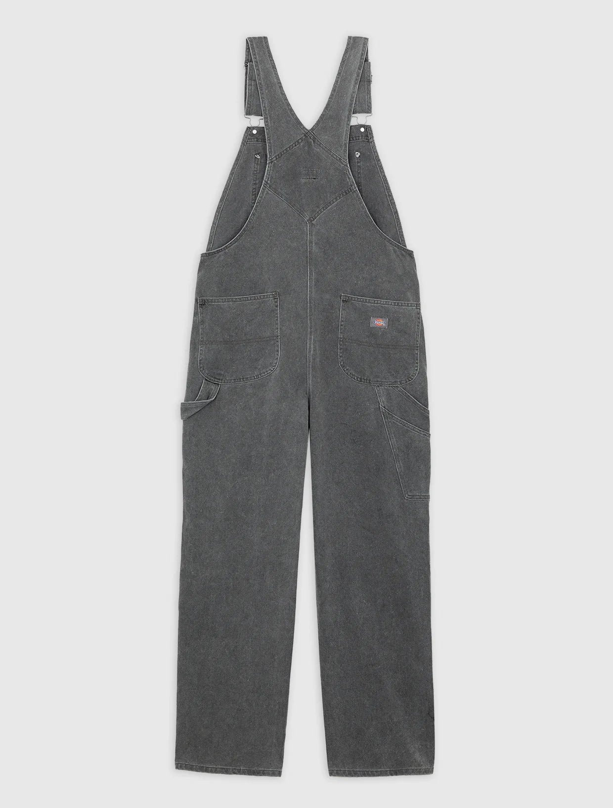 DICKIES - CLASSIC DENIM BIB GREY WASH TINTED