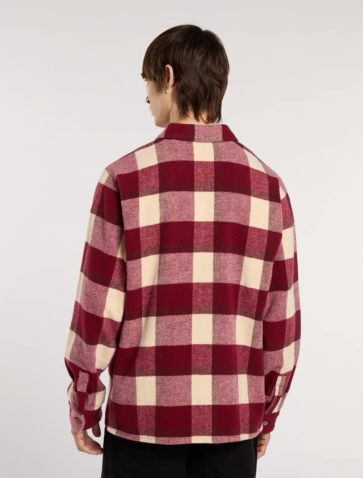 DICKIES - PLAID COALING LS SHIRT TIBETAN RED