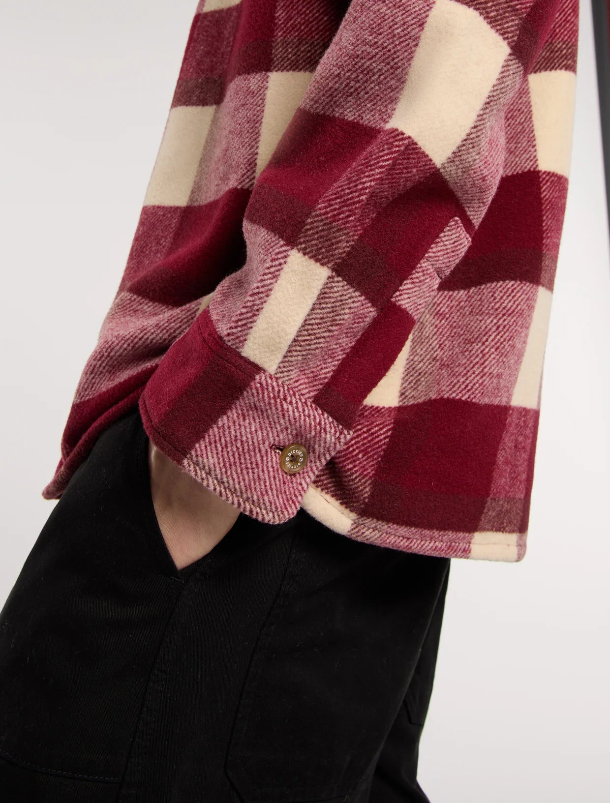 DICKIES - PLAID COALING LS SHIRT TIBETAN RED