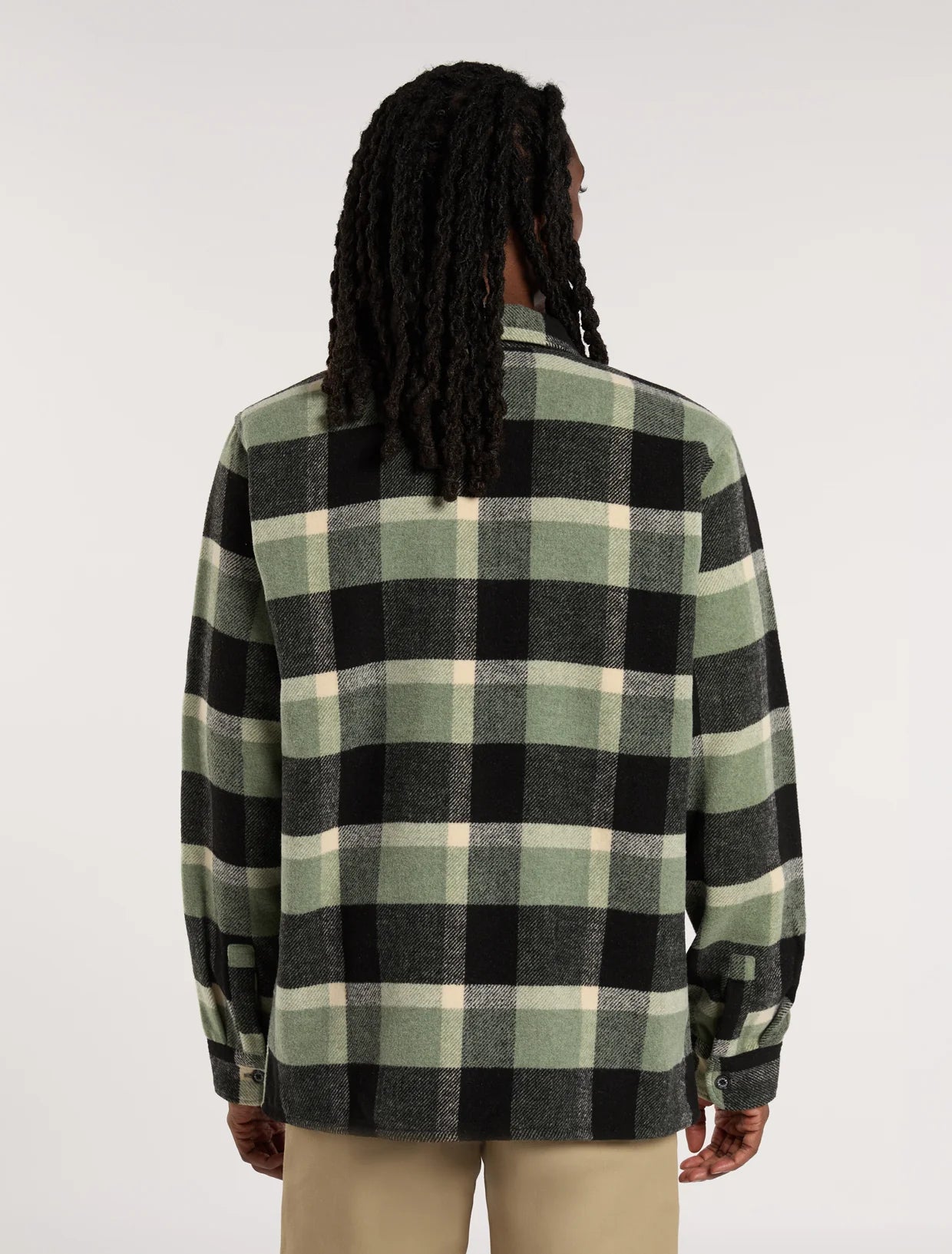 DICKIES - PLAID COALING LS SHIRT SEA SPRAY