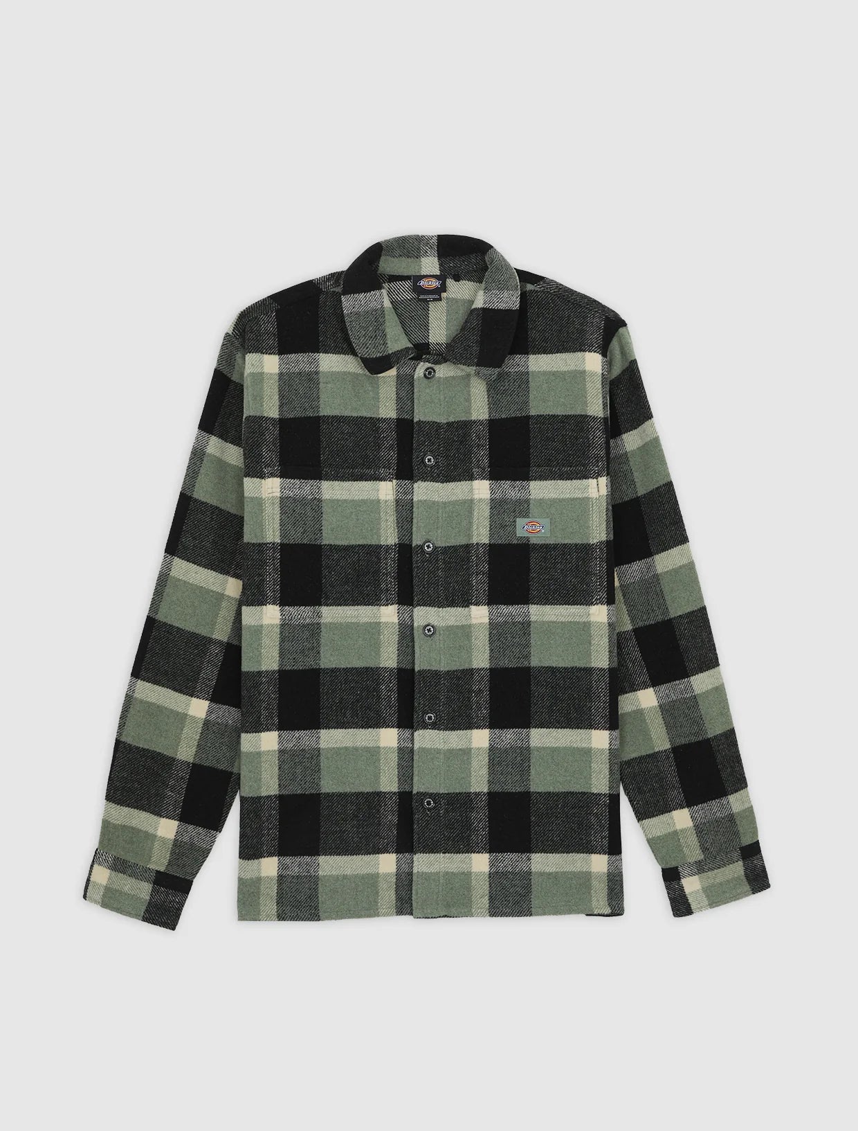 DICKIES - PLAID COALING LS SHIRT SEA SPRAY