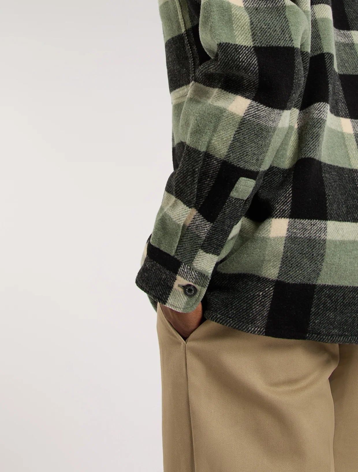 DICKIES - PLAID COALING LS SHIRT SEA SPRAY