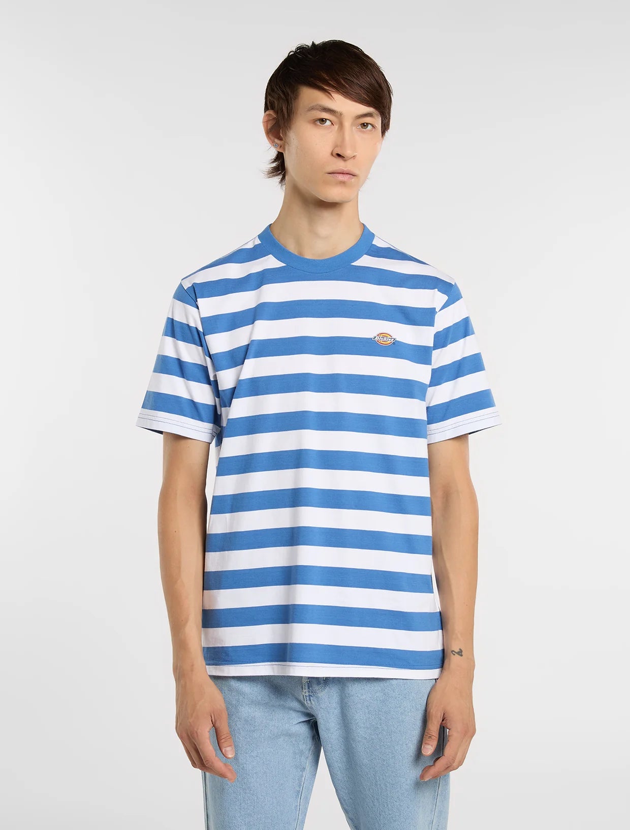 T-SHIRT RIVERGROVE A RIGHE IN COTONE BLU E BIANCO