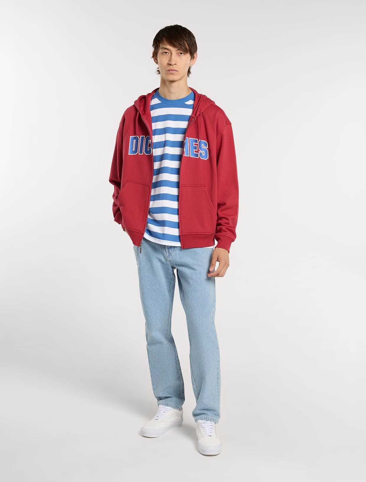 T-SHIRT RIVERGROVE A RIGHE IN COTONE BLU E BIANCO