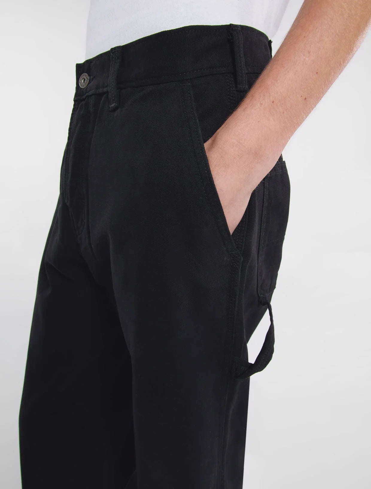 PANTALONI IN TELA LEGGERA DI COTONE NERO