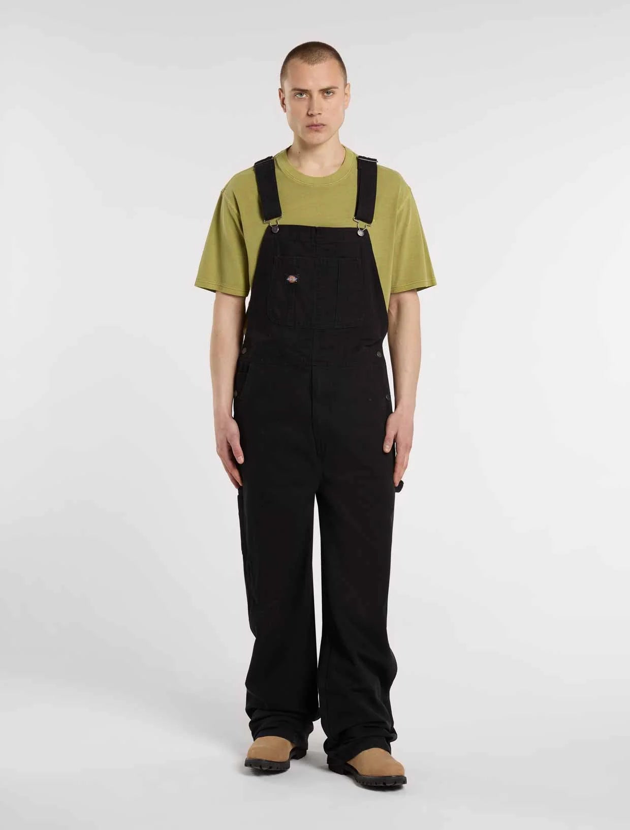 SALOPETTE LOOSE FIT CANVAS NERO