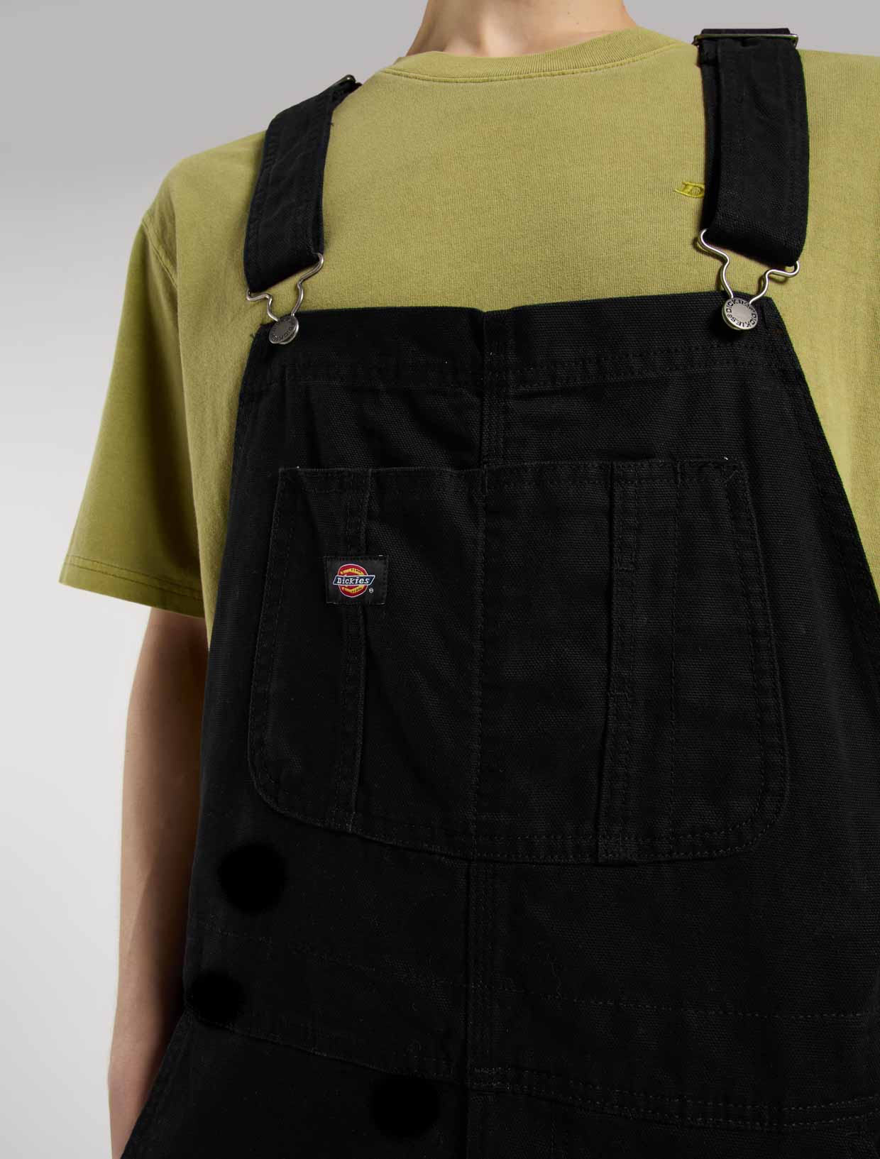 SALOPETTE LOOSE FIT CANVAS NERO
