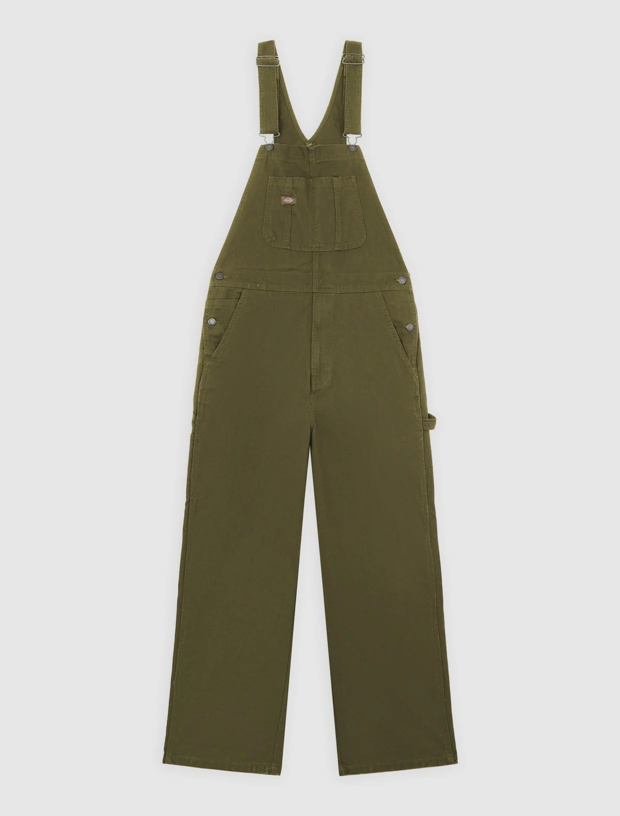 DICKIES - CANVAS BIB MILITARY GREEN